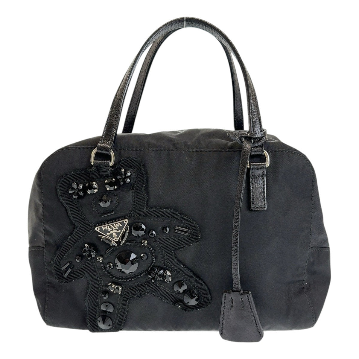 Prada Nylon Evening Bear Handbag