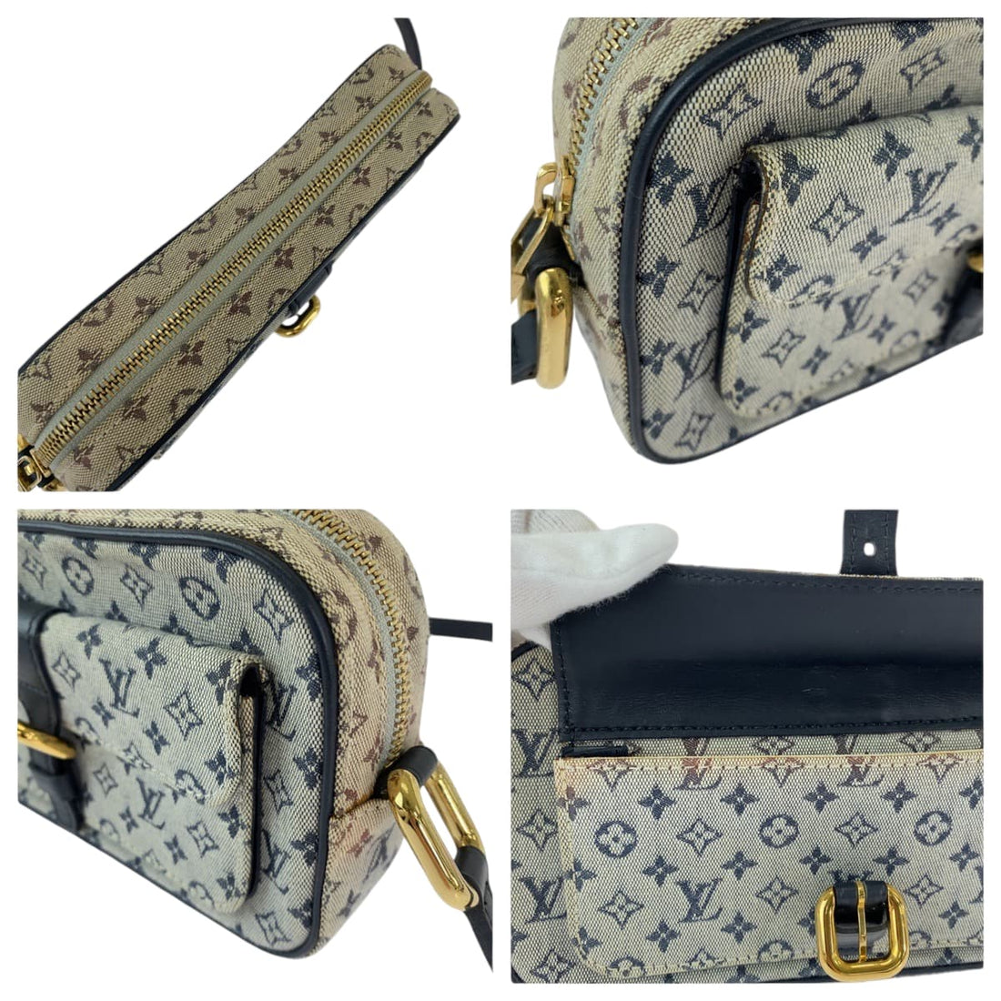 Louis Vuitton Juliette MM Canvas Shoulder Bag