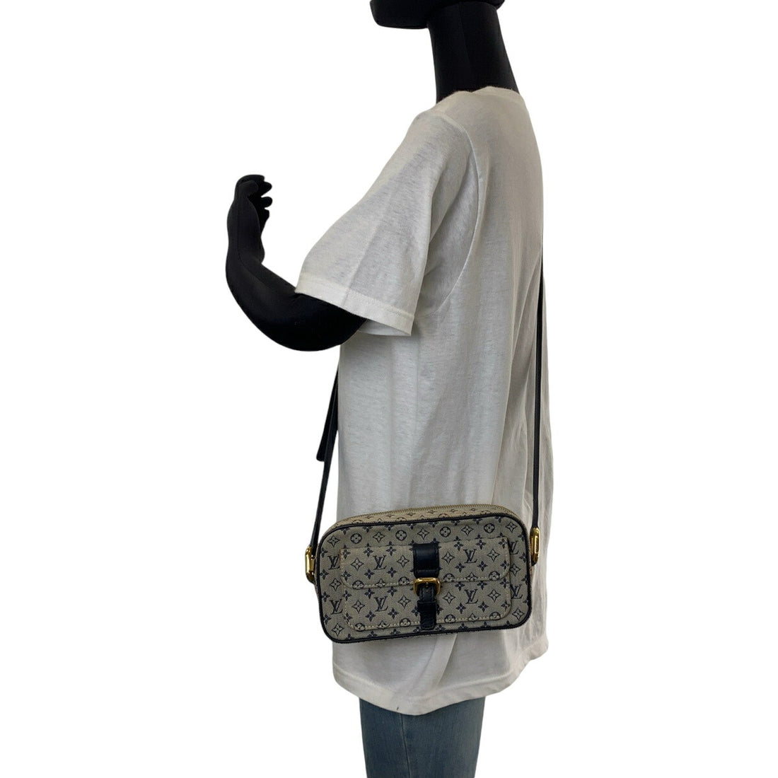 Louis Vuitton Juliette MM Canvas Shoulder Bag