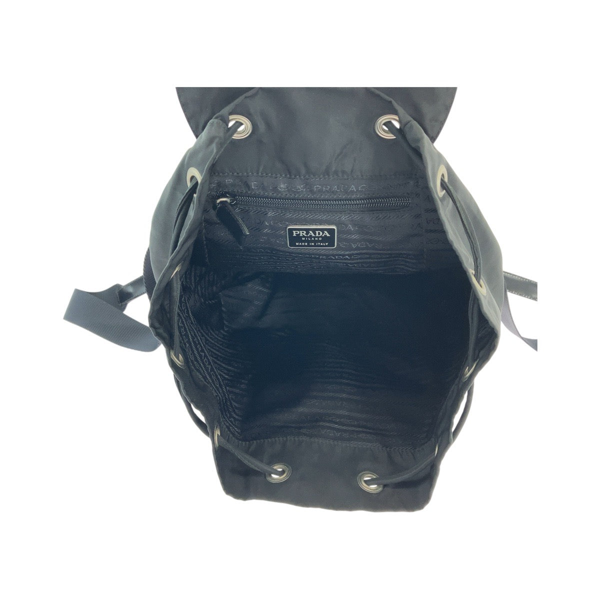 Prada Nylon Tessuto Logo Backpack