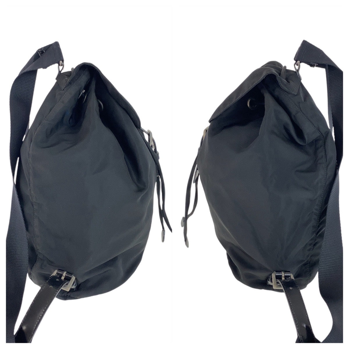 Prada Nylon Tessuto Logo Backpack