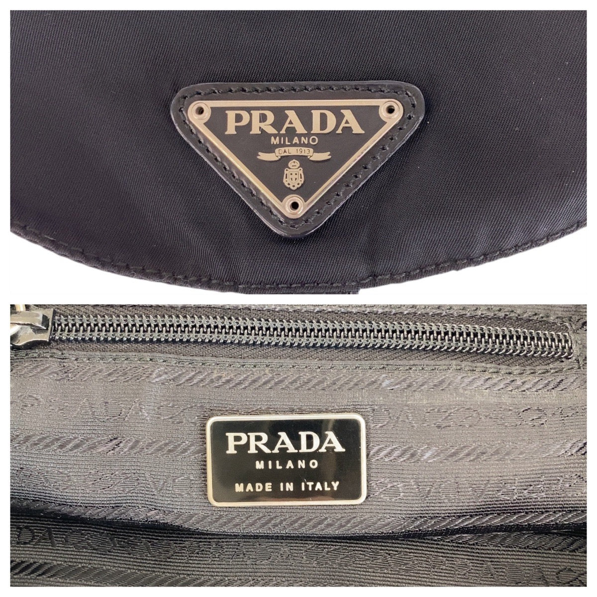 Prada Nylon Tessuto Logo Backpack