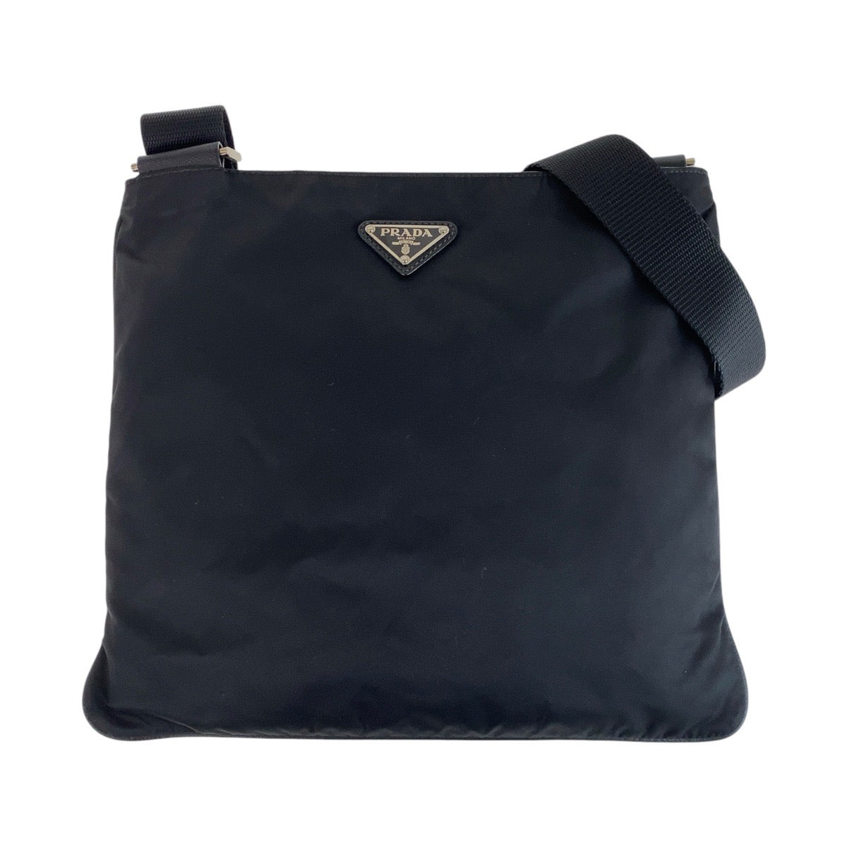 Prada Nylon Tessuto Triangle Logo Messenger Bag