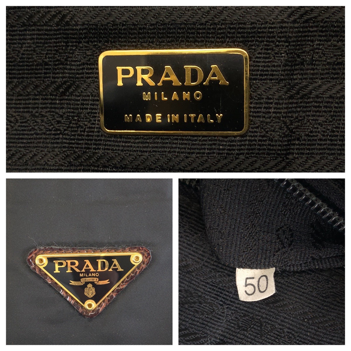 Prada Vintage Tessuto Nylon Tote Bag