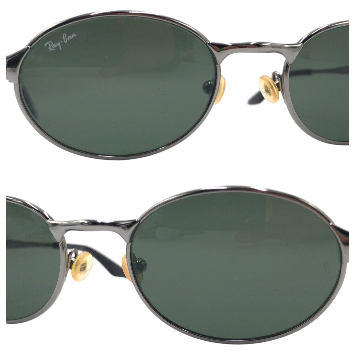 Ray-Ban Vintage Metal Oval Sunglasses RB3002