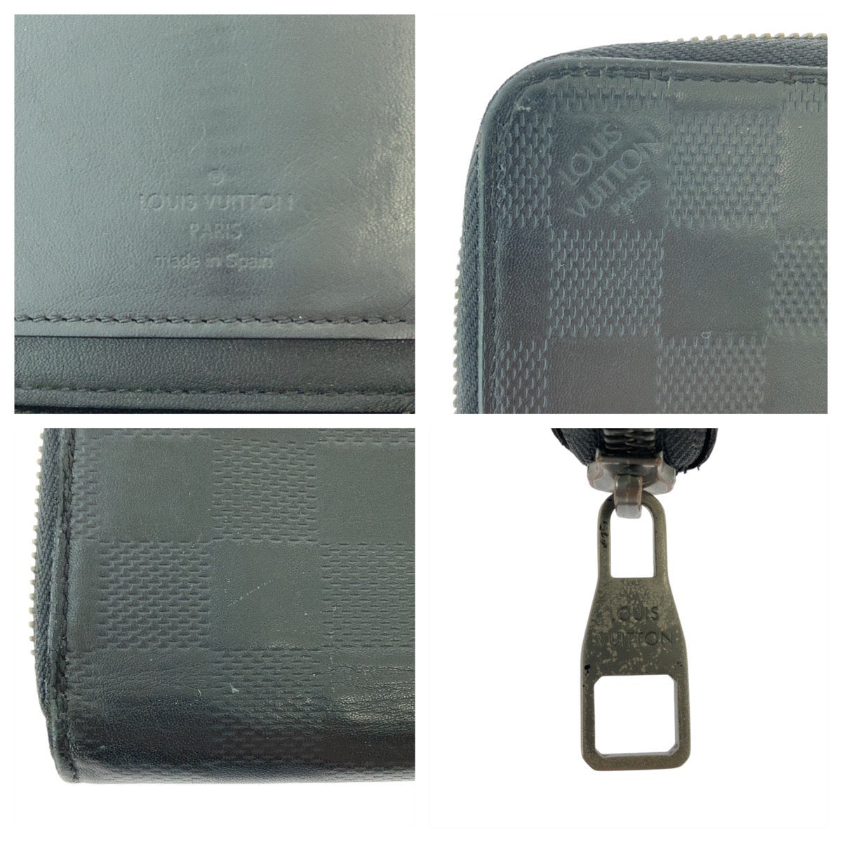 Louis Vuitton Damier Zippy Wallet Noir N63548