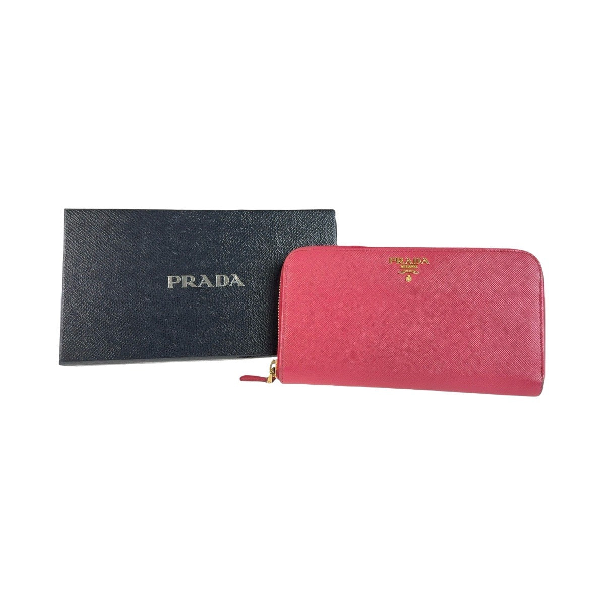 Prada Saffiano Leather Long Wallet