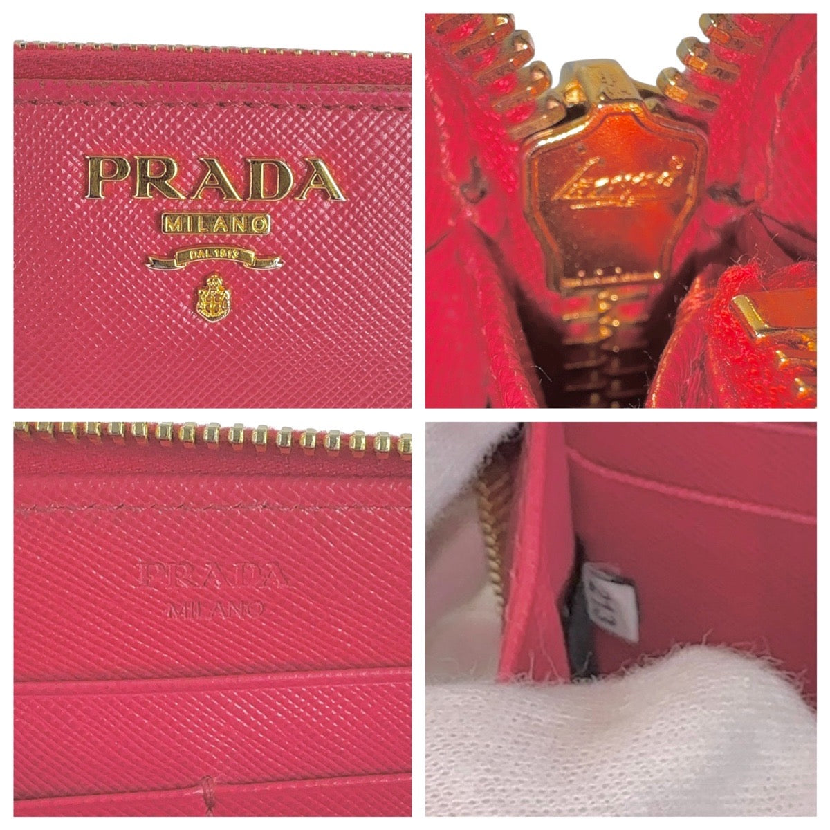 Prada Saffiano Leather Long Wallet