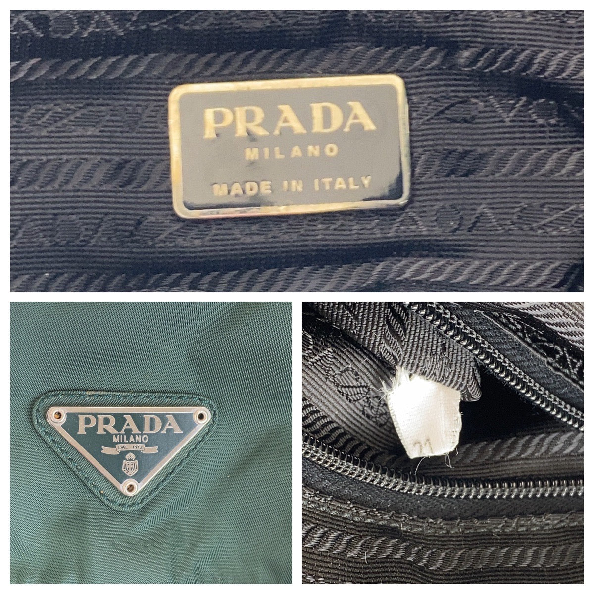 Prada Nylon Tessuto Logo Backpack B6677