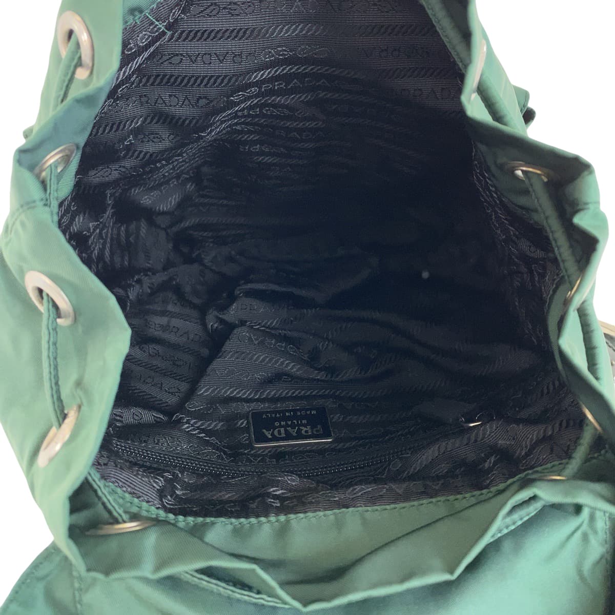 Prada Nylon Tessuto Logo Backpack B6677