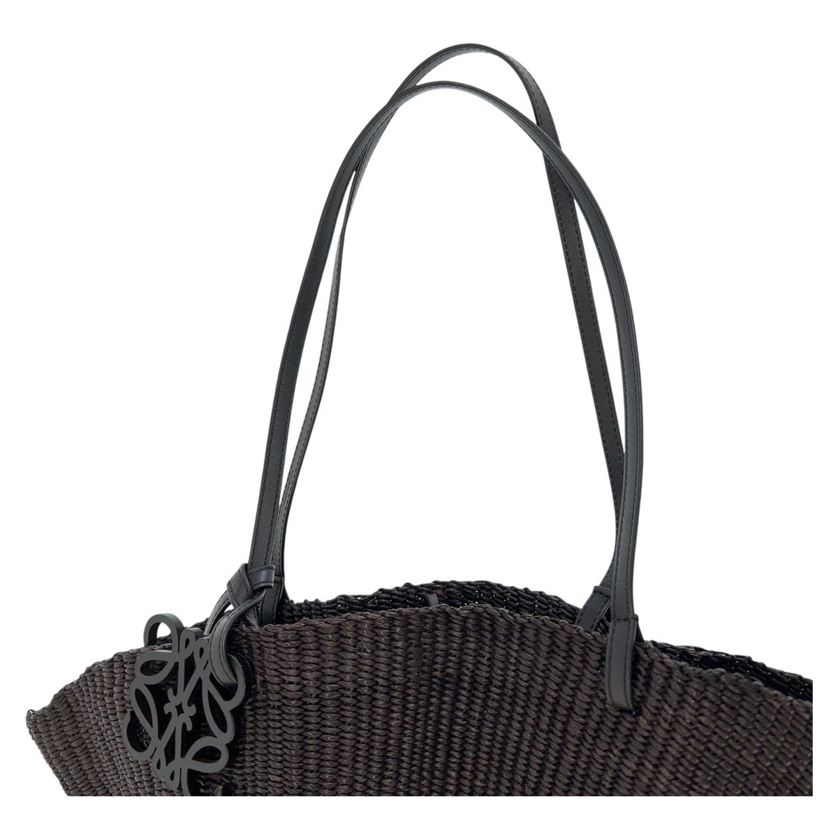 Loewe Leather Shell Basket Shoulder Bag