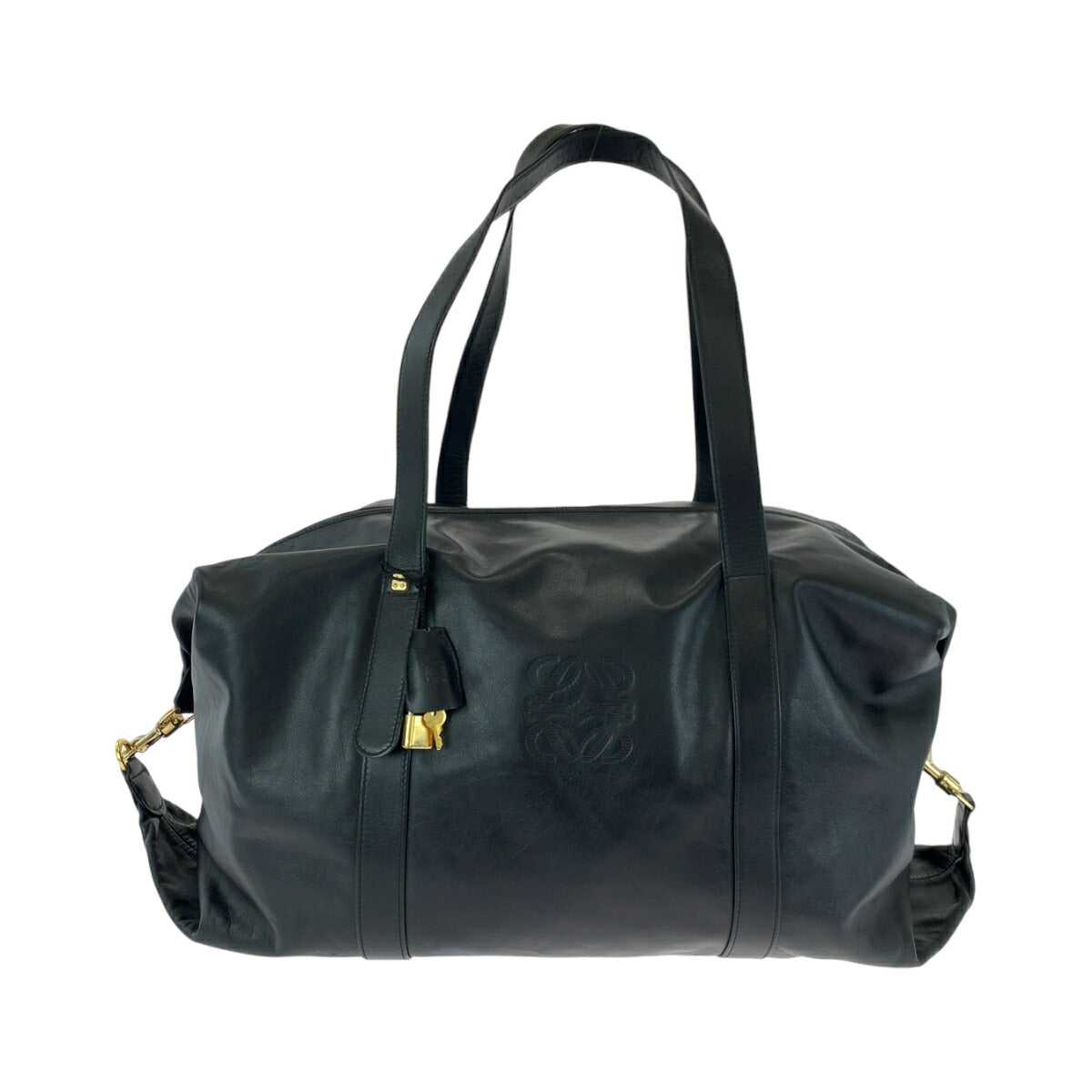 Loewe Vintage Anagram Leather Boston Bag