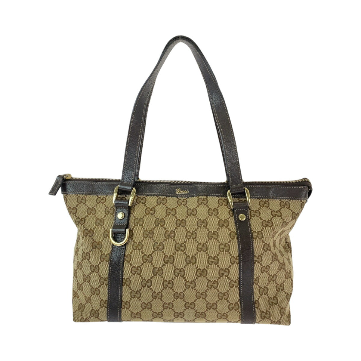 Gucci Abby Brown GG Canvas Tote Bag