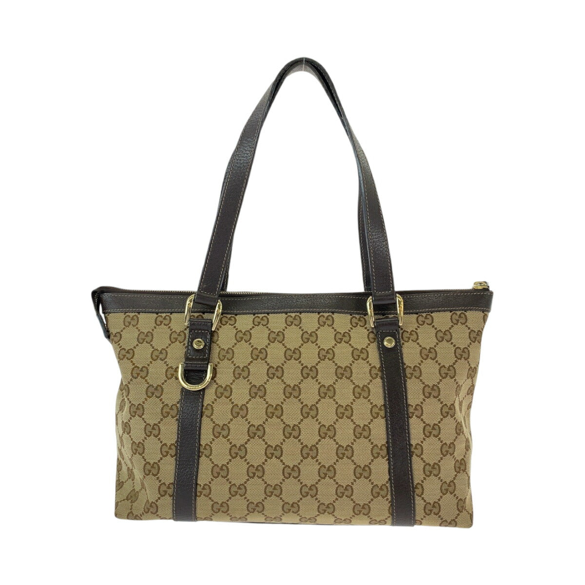 Gucci Abby Brown GG Canvas Tote Bag