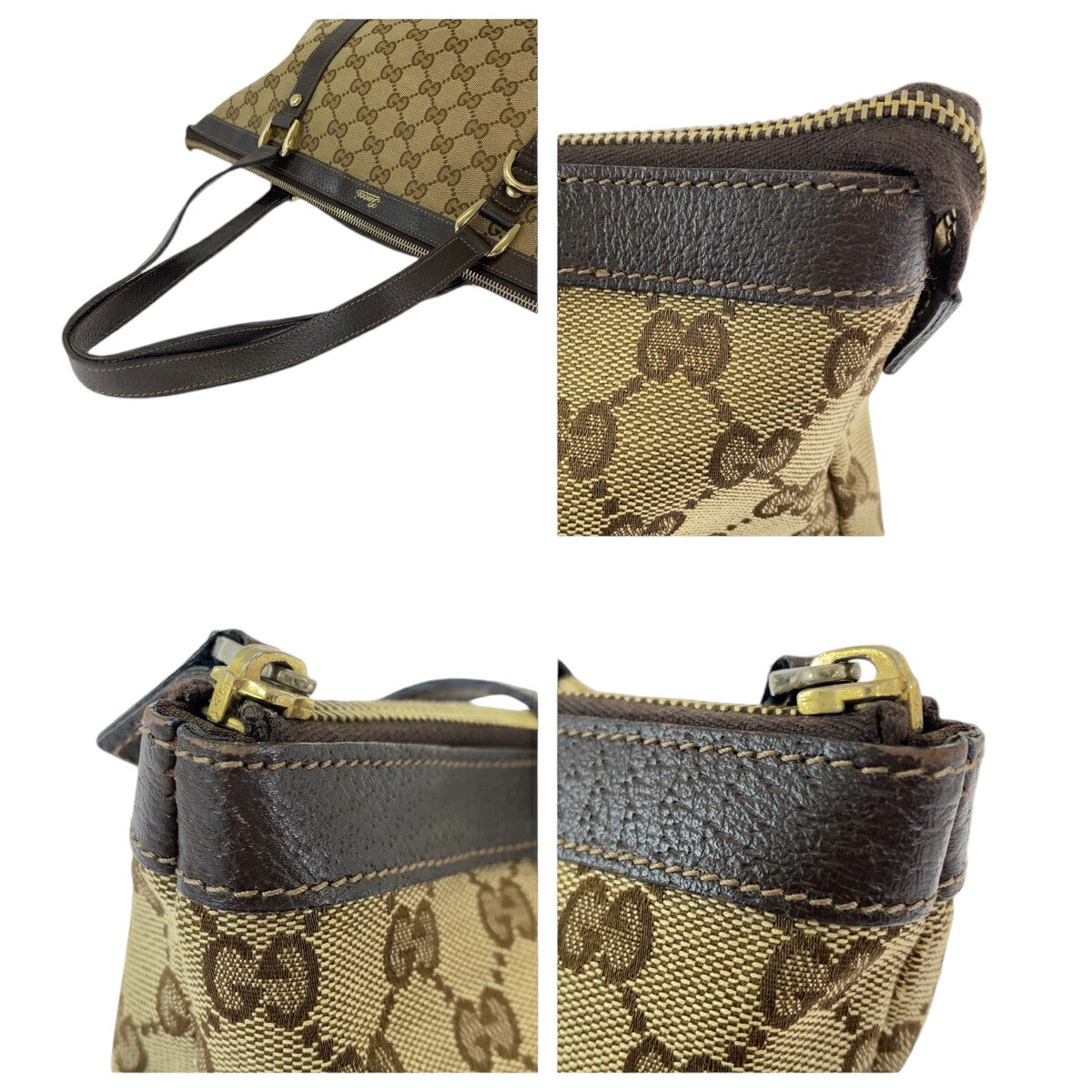 Gucci Abby Brown GG Canvas Tote Bag