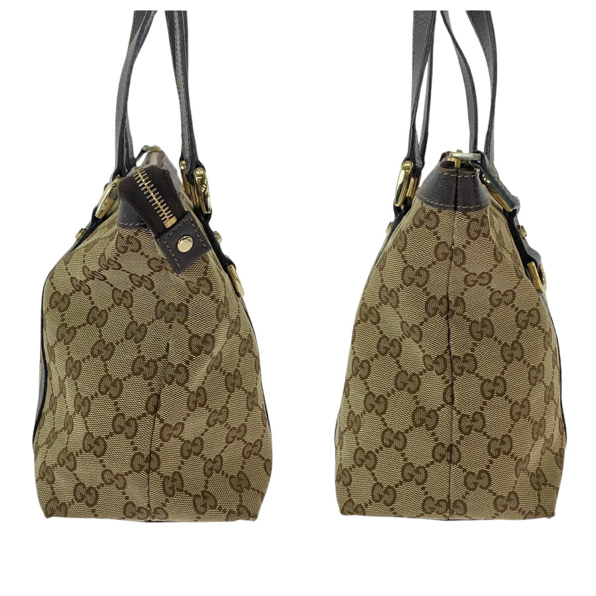 Gucci Abby Brown GG Canvas Tote Bag