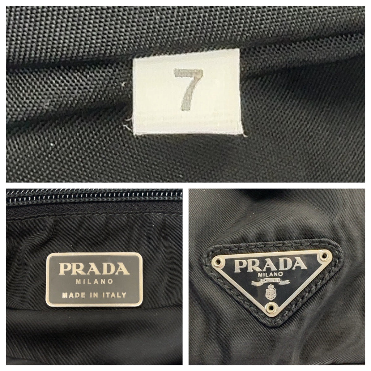 Prada Tessuto Nylon Tote Bag Black