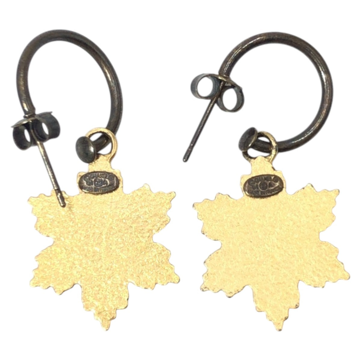 Chanel Gold Metal Coco Mark Earrings