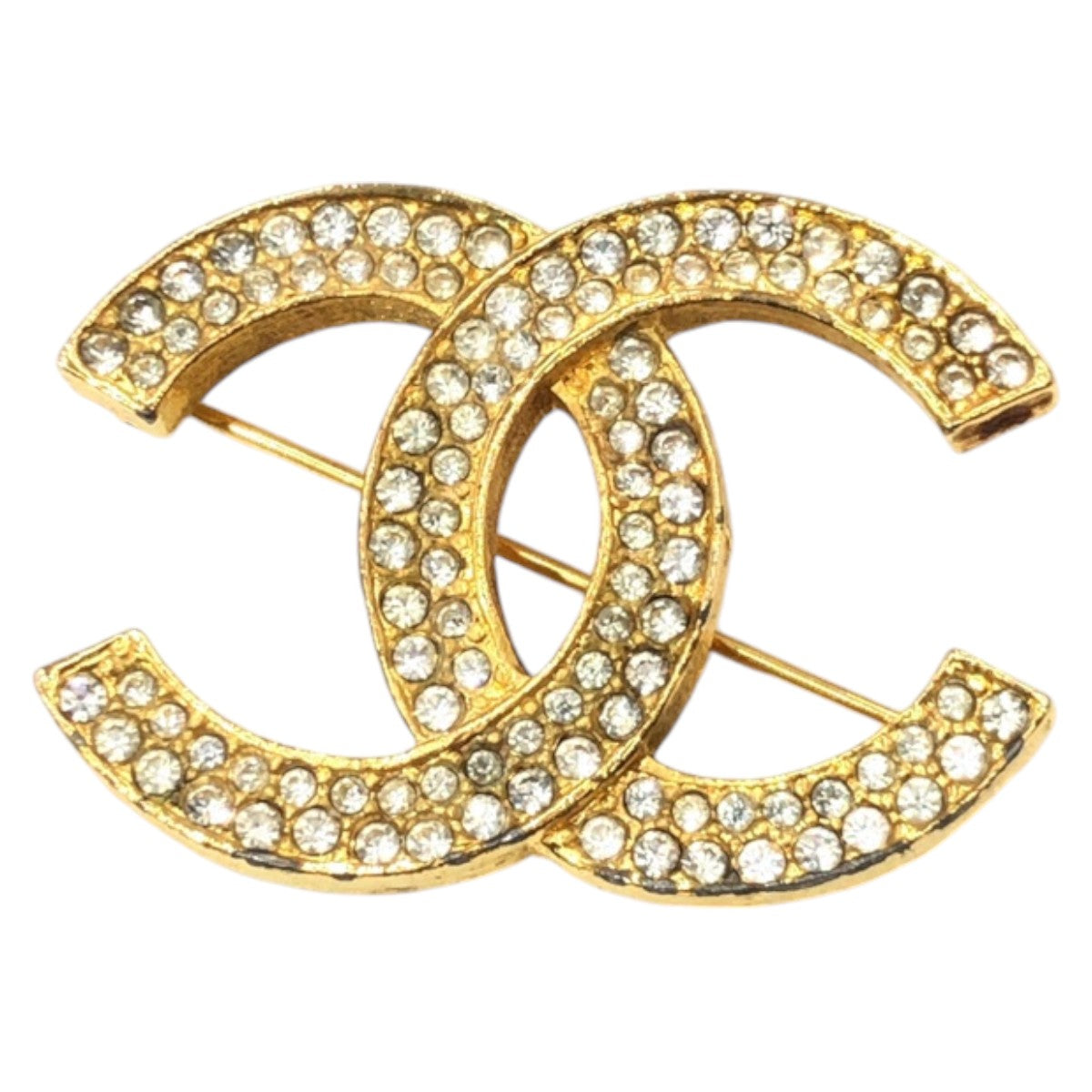 Chanel Vintage Coco Mark Gold Brooch