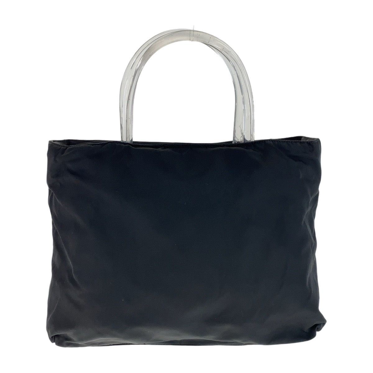 Prada Nylon Plastic Tessuto Logo Tote Bag