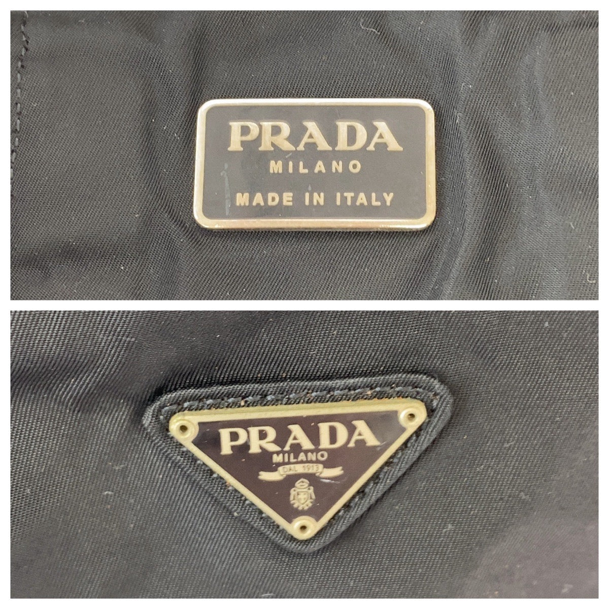 Prada Nylon Tessuto Triangle Logo Handbag