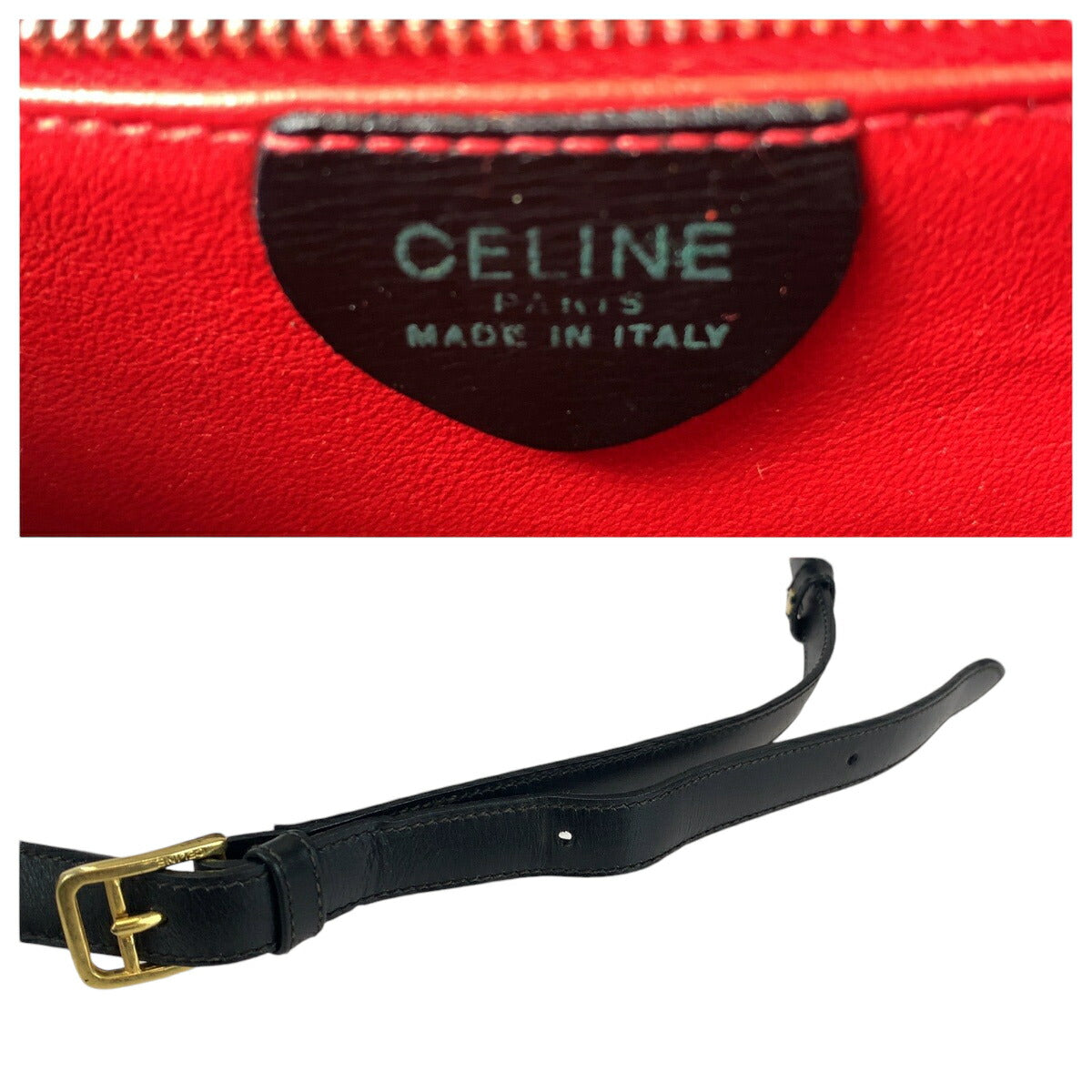 Celine Vintage Horse Carriage Leather Shoulder Bag