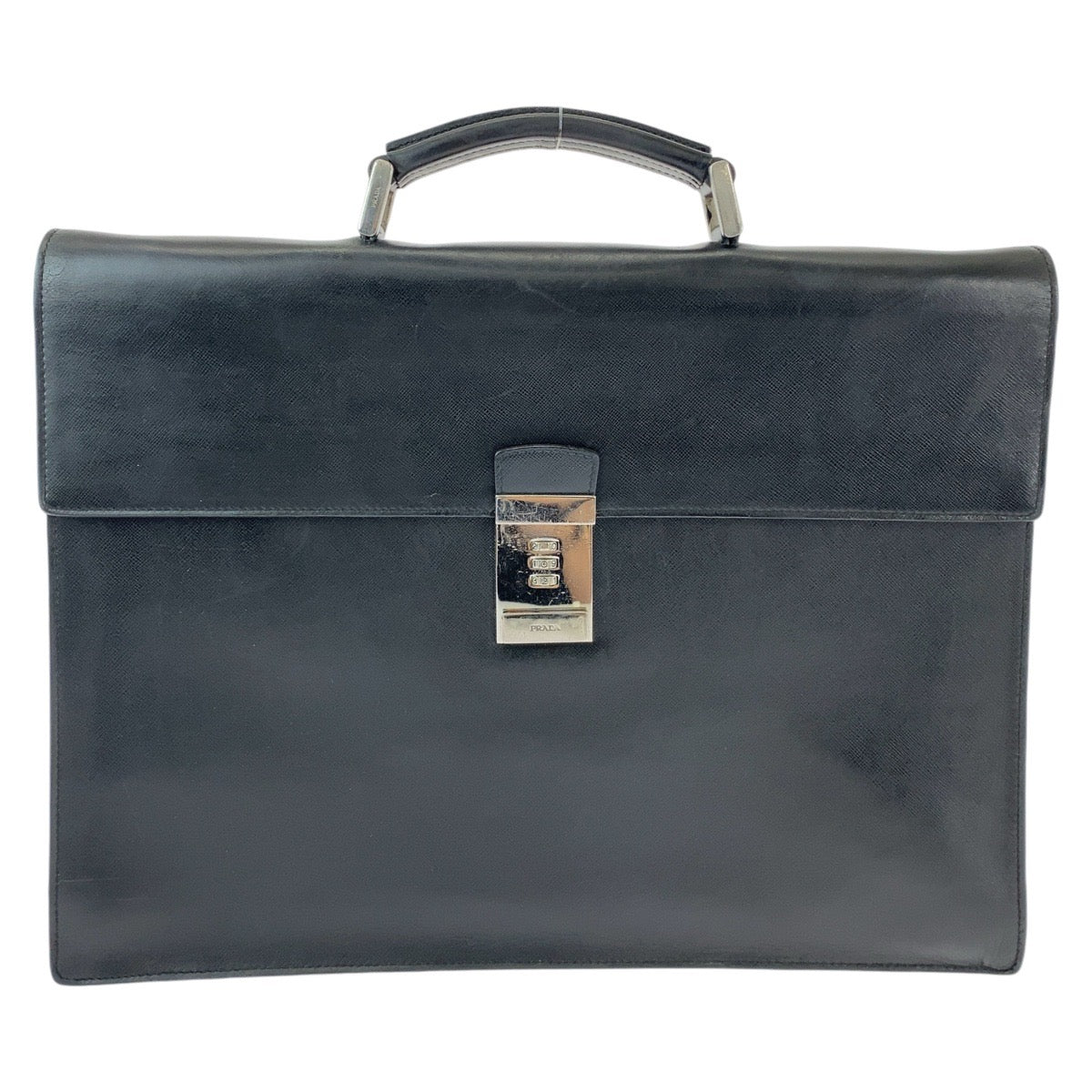 Prada Leather Business Briefcase