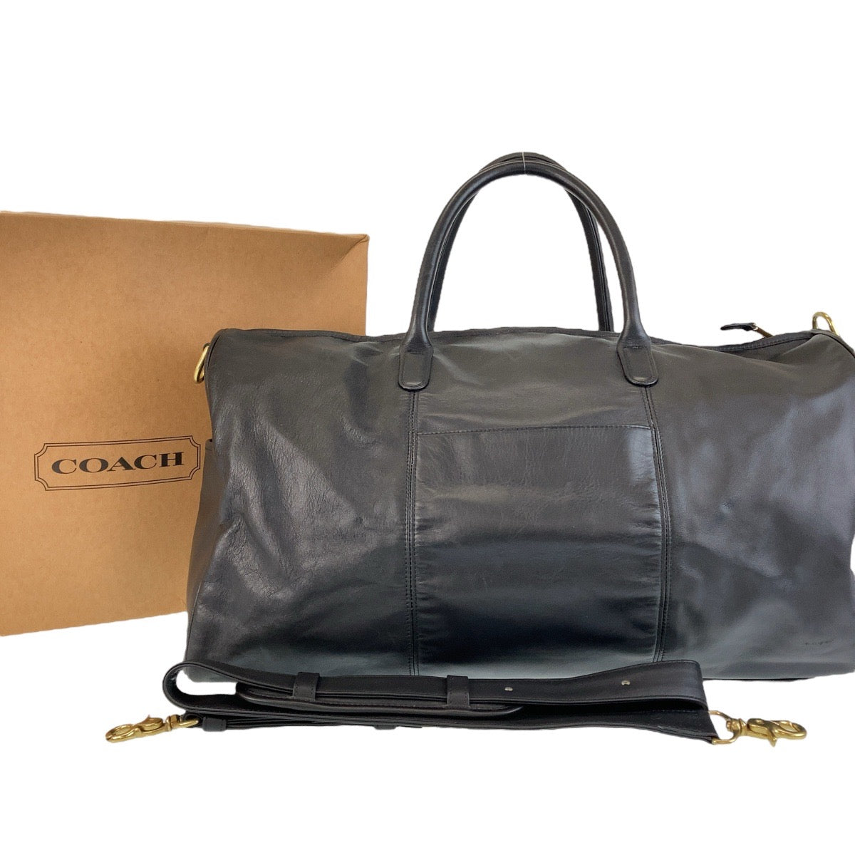 Coach Leather Boston Bag