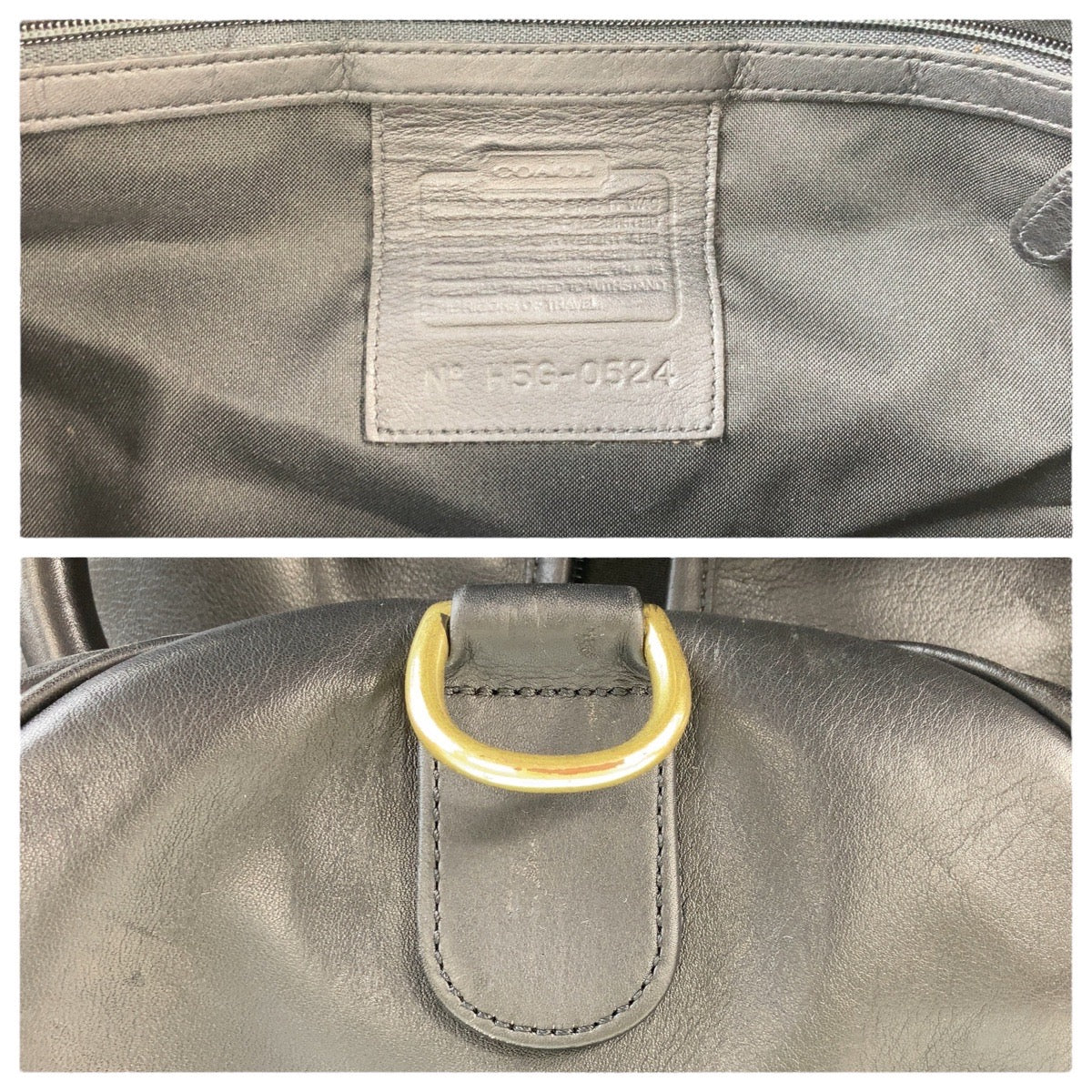 Coach Leather Boston Bag