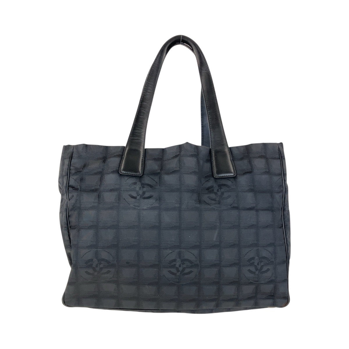 Chanel Nylon/Leather Tote Bag Black