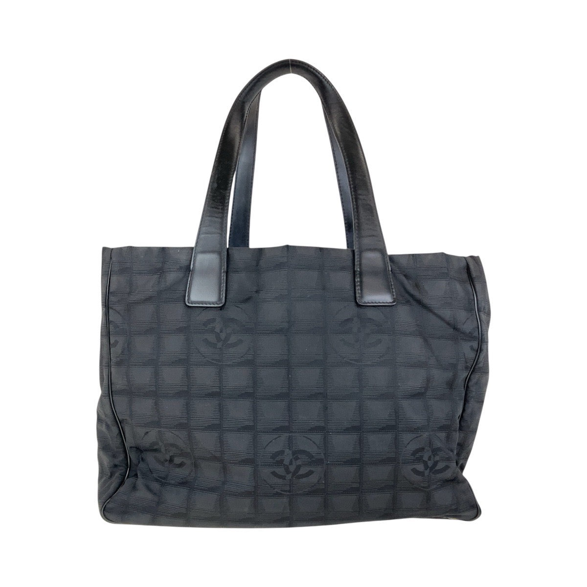 Chanel Nylon/Leather Tote Bag Black