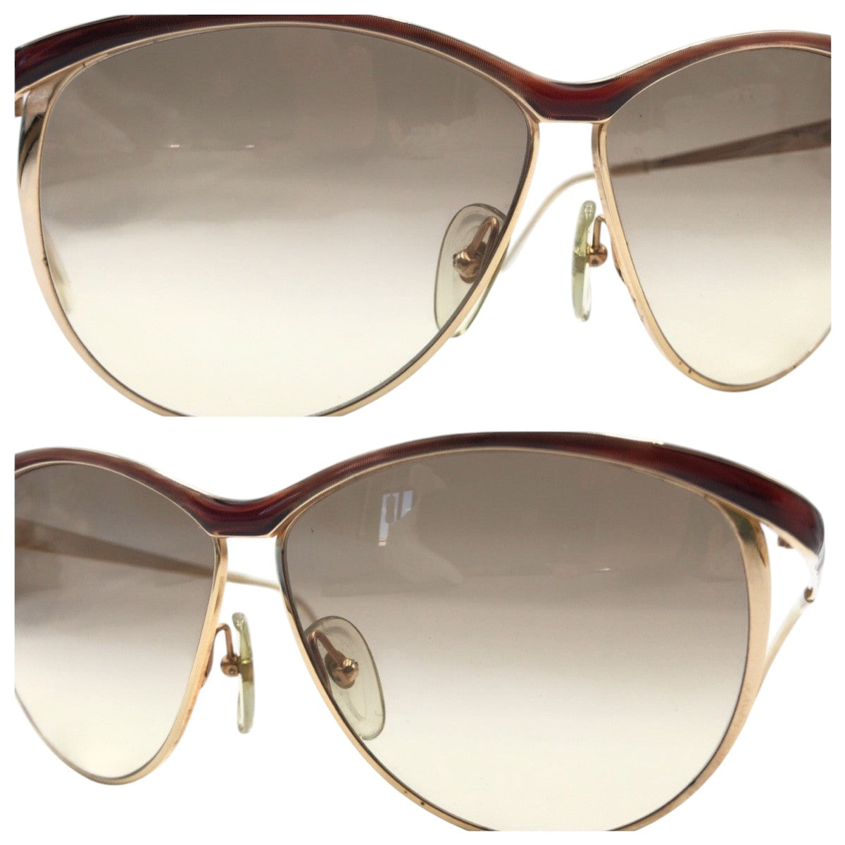 Dior Vintage CD Logo Sunglasses Brown