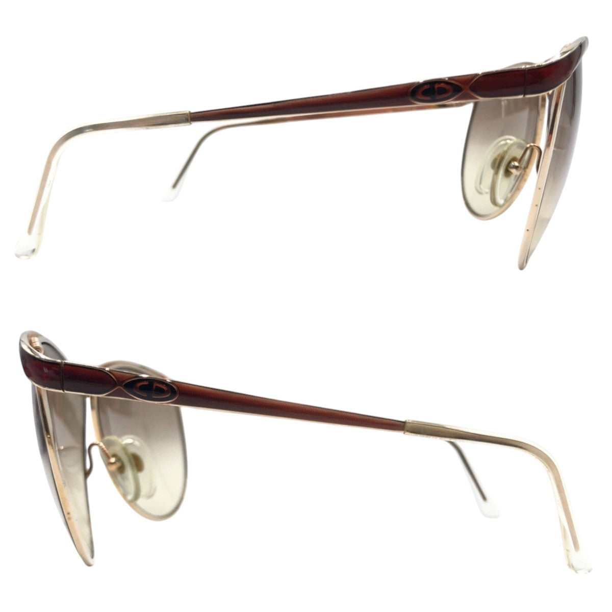 Dior Vintage CD Logo Sunglasses Brown