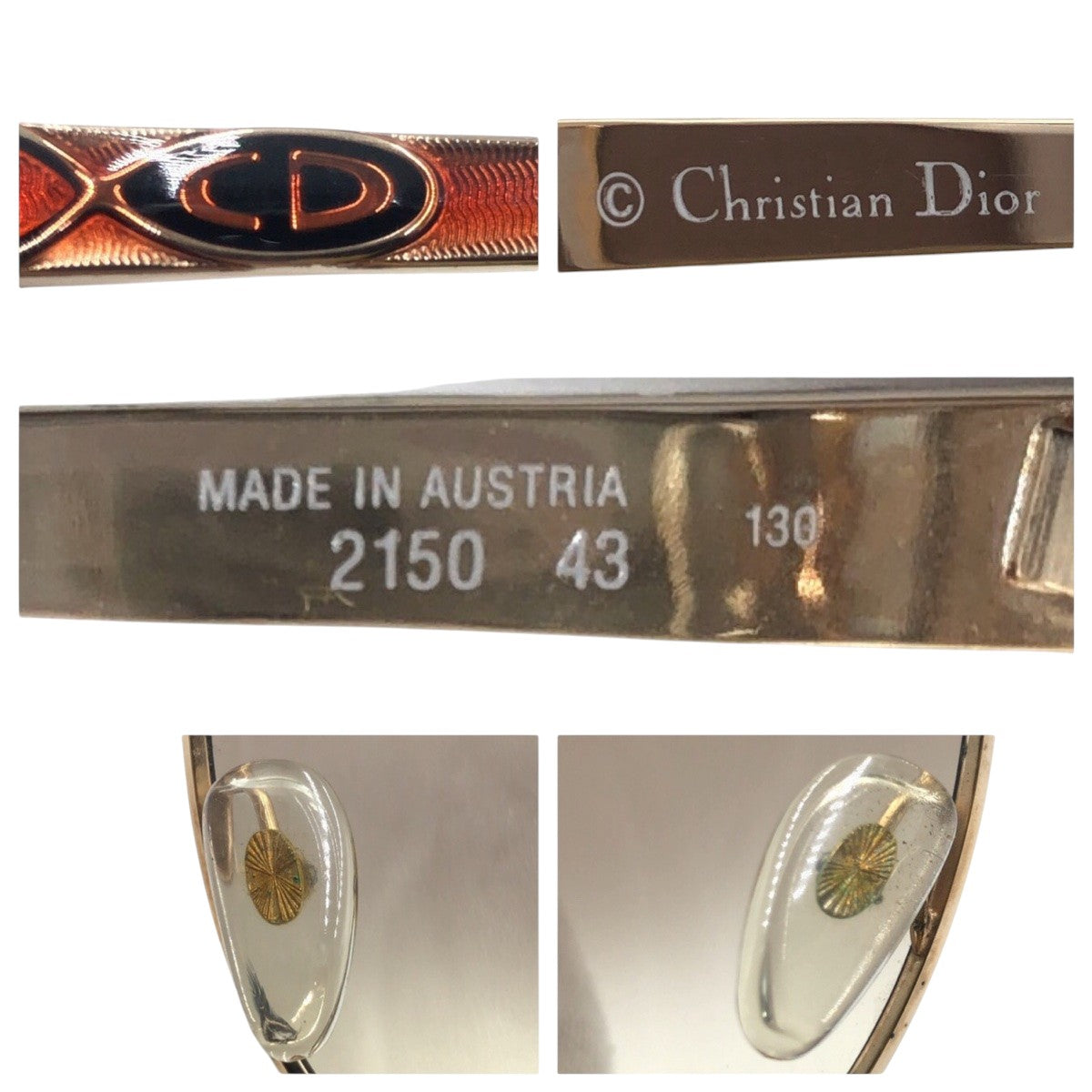 Dior Vintage CD Logo Sunglasses Brown