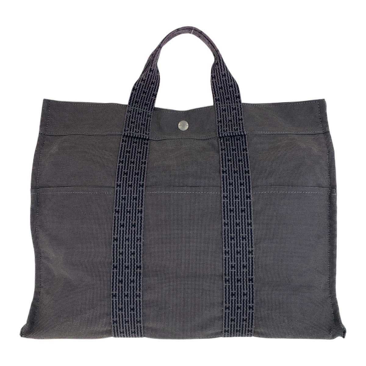 Hermes Canvas Tote Bag Grey