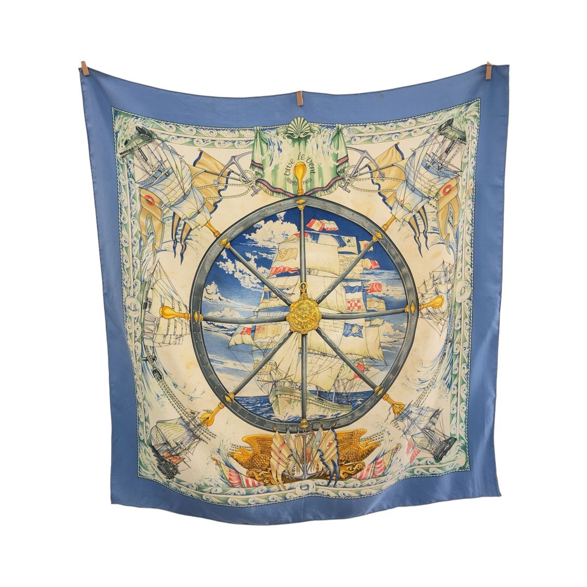 Hermes Silk Scarf Vive le vent