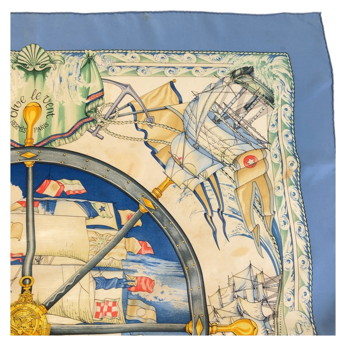 Hermes Silk Scarf Vive le vent