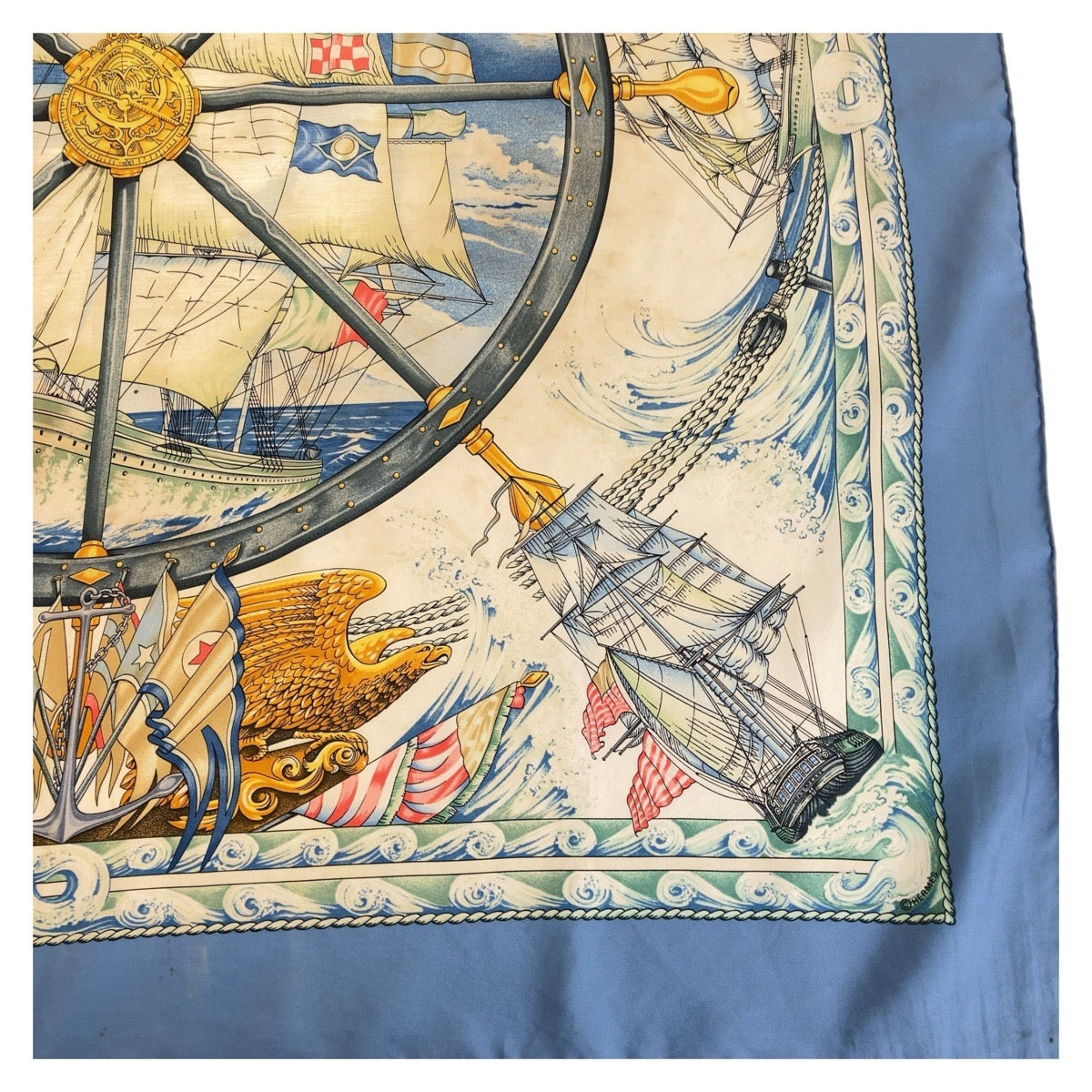 Hermes Silk Scarf Vive le vent