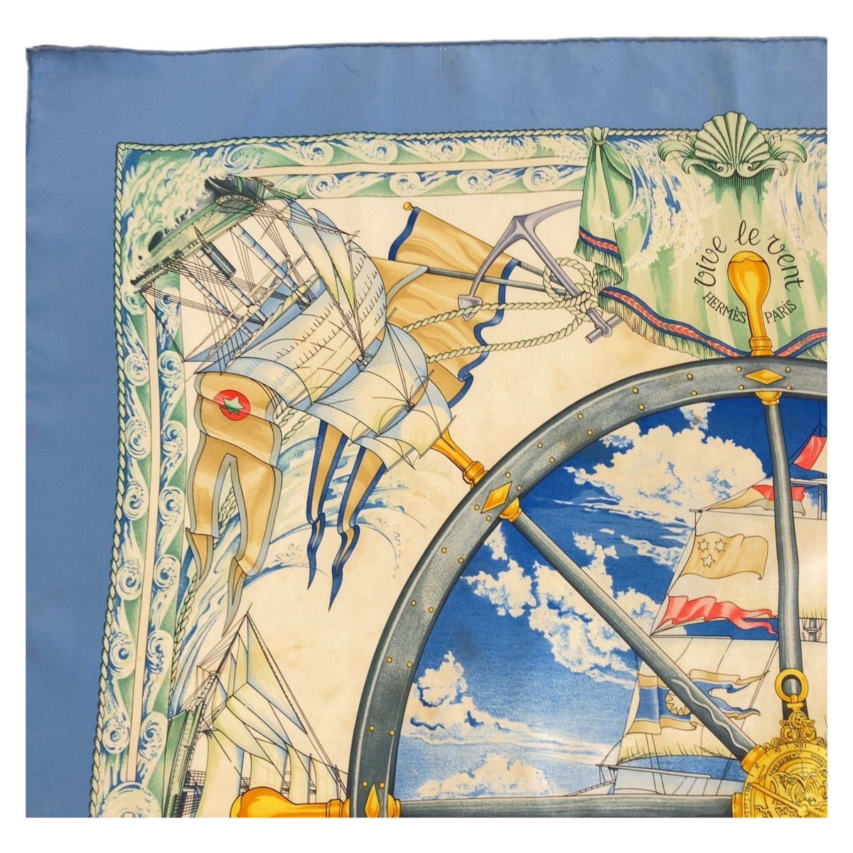 Hermes Silk Scarf Vive le vent