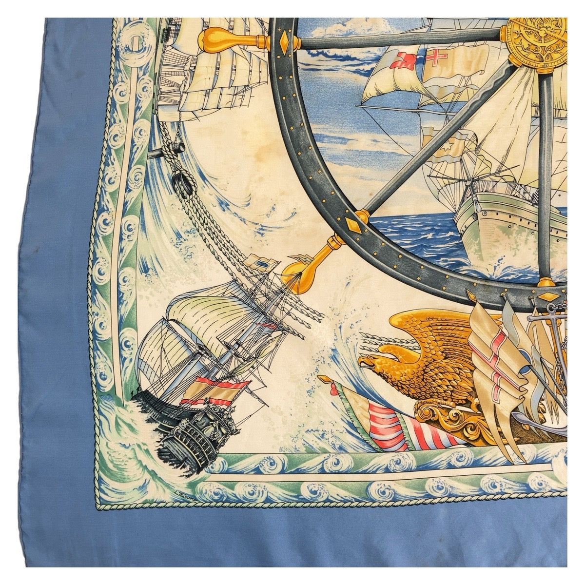 Hermes Silk Scarf Vive le vent