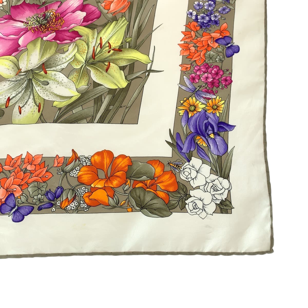 Gucci Silk Flora Multicolor Scarf