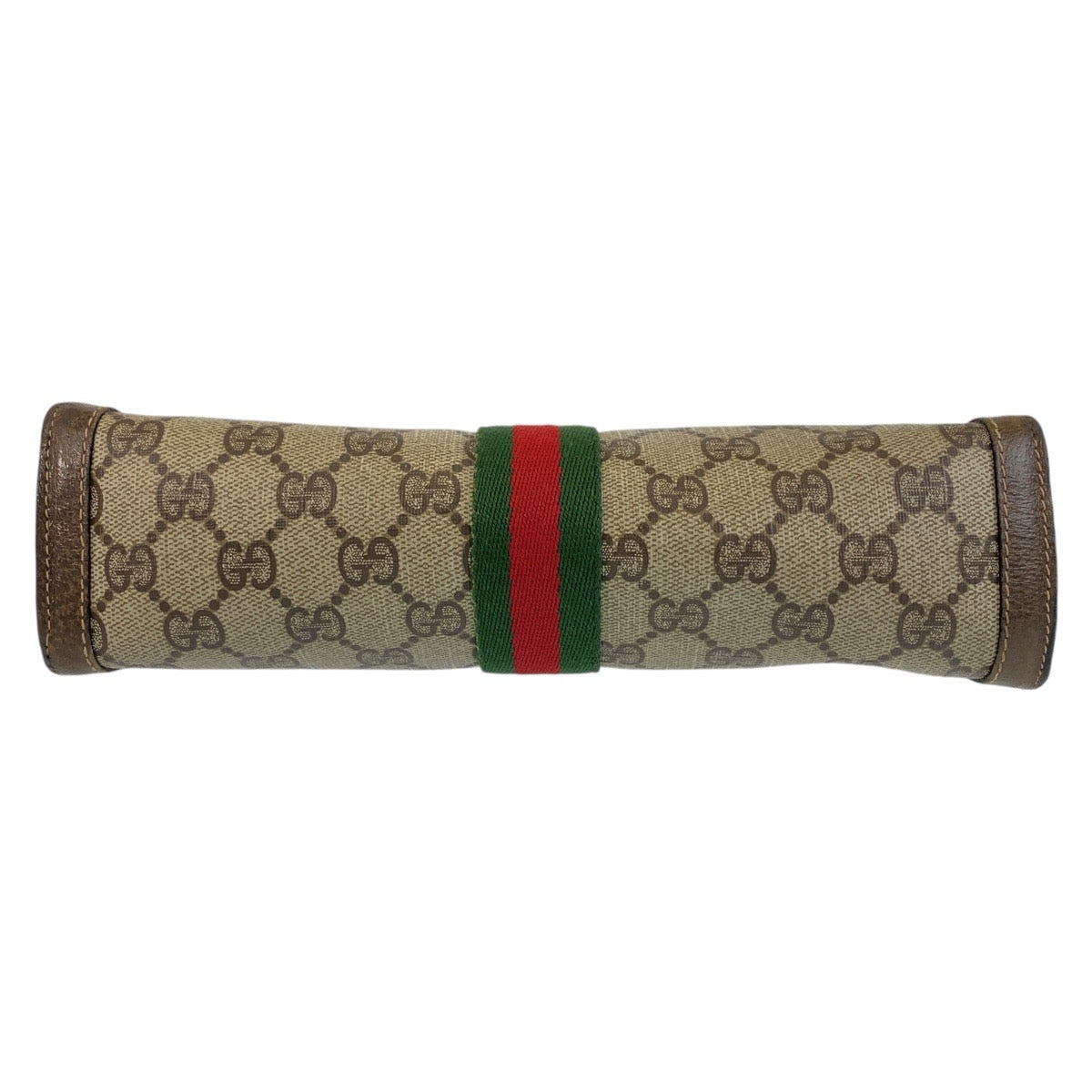 Gucci Vintage GG Canvas Leather Clutch Bag