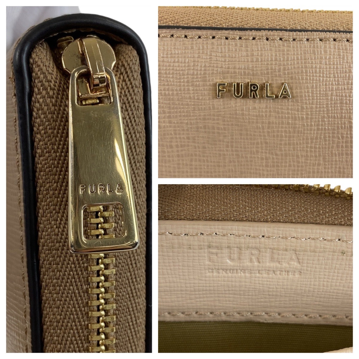 Furla Babylon Leather Wallet Beige