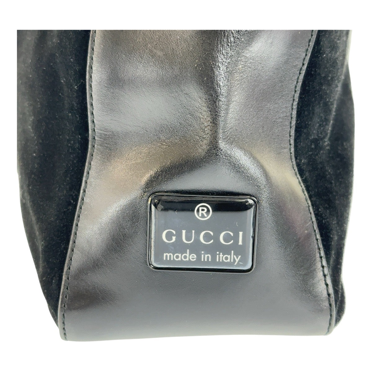 Gucci Suede Leather Hobo Shoulder Bag