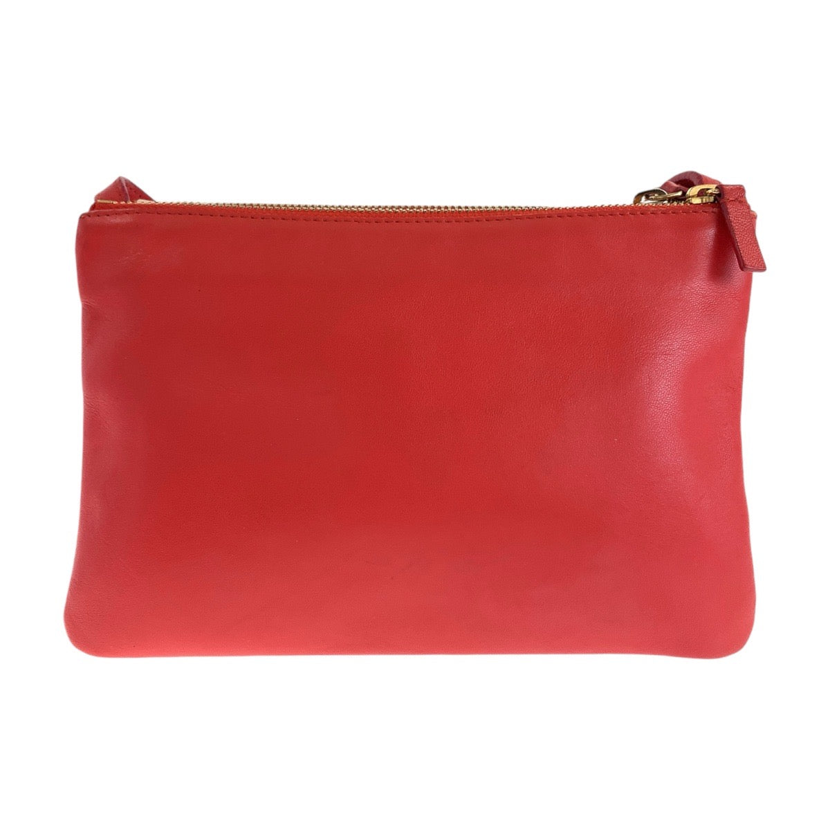 Celine Trio Small Leather Crossbody Bag Red