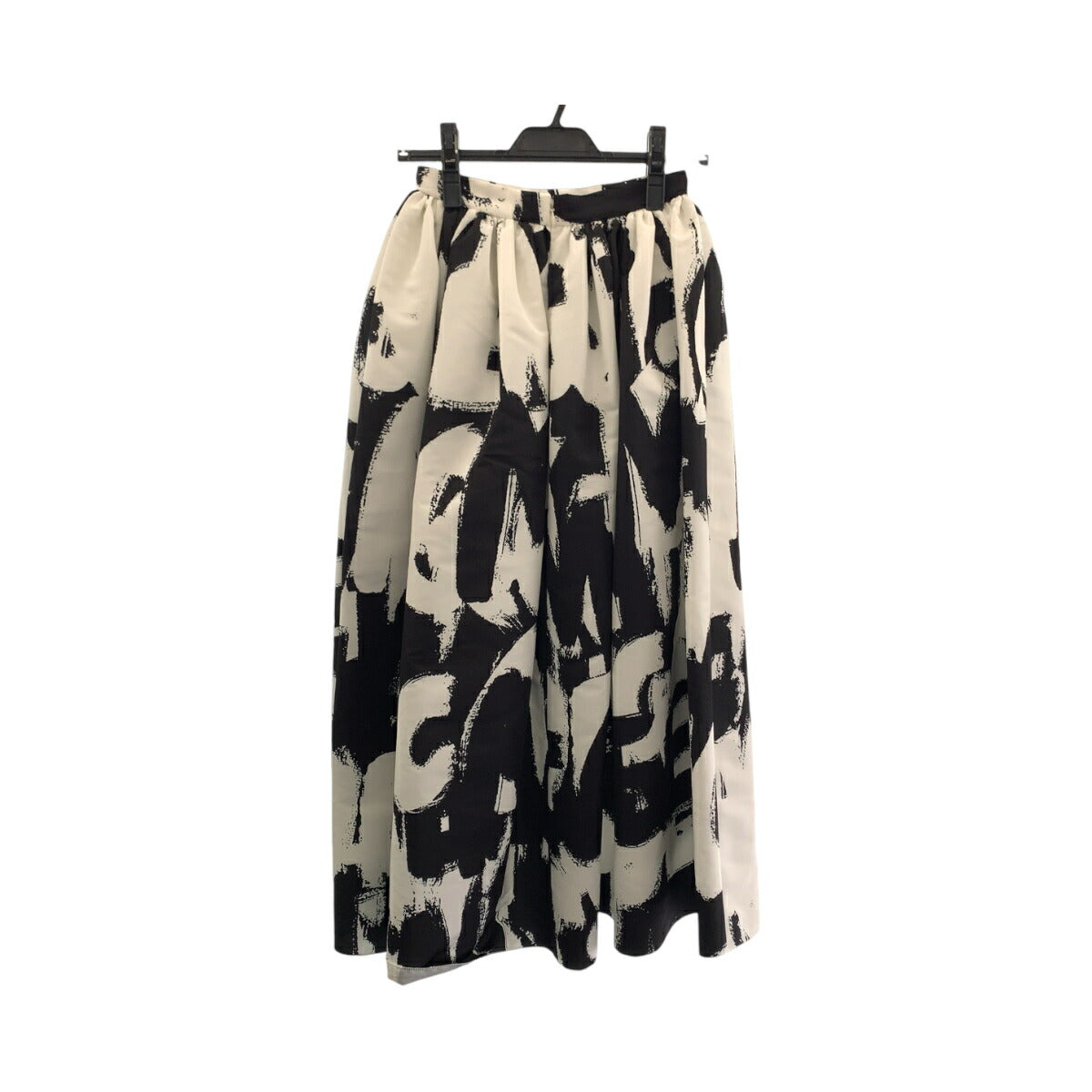 Alexander McQueen Black White Polyester Long Skirt