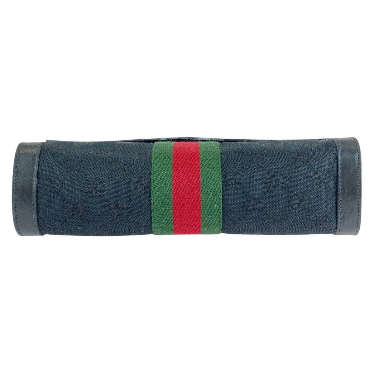 Gucci Vintage GG Canvas Leather Clutch Bag