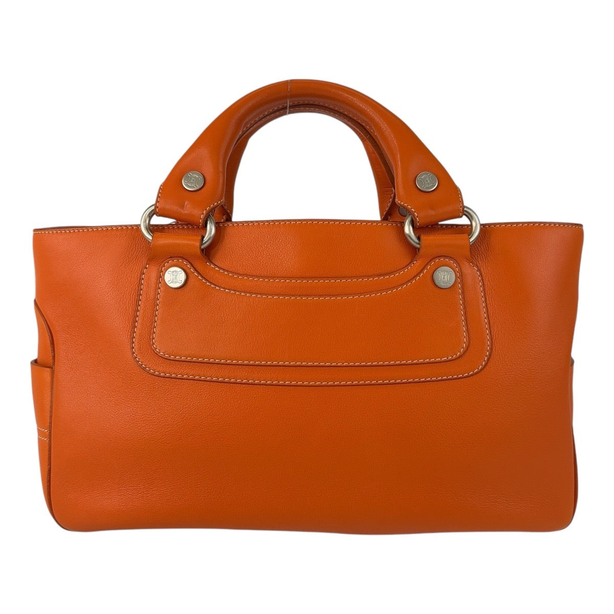 Celine Leather Boogie Bag Orange Handbag