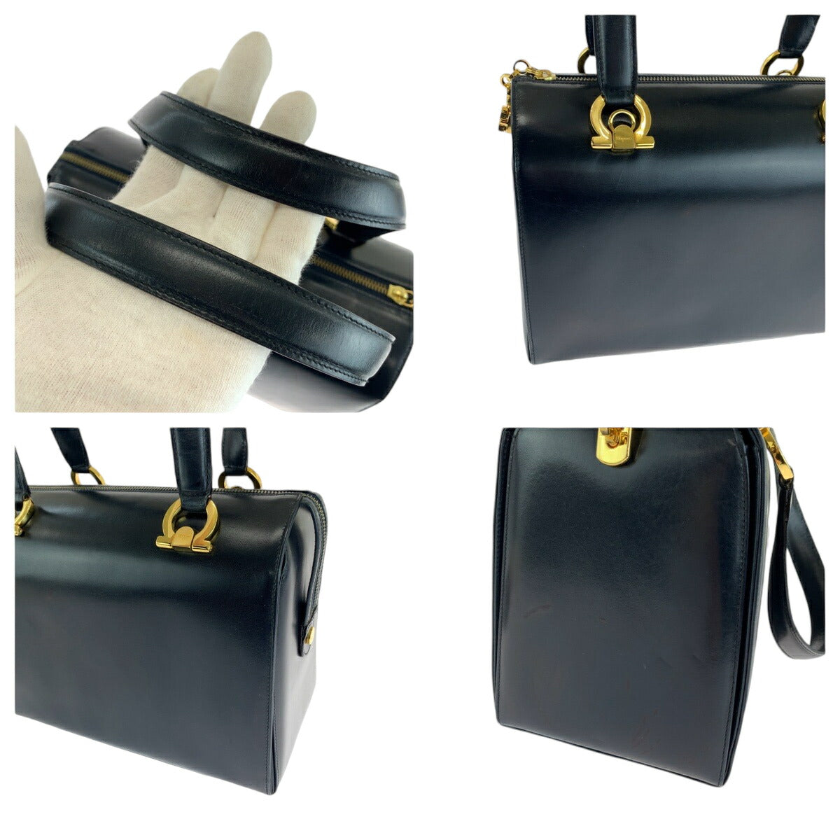 Salvatore Ferragamo Leather Gancini 2way Bag