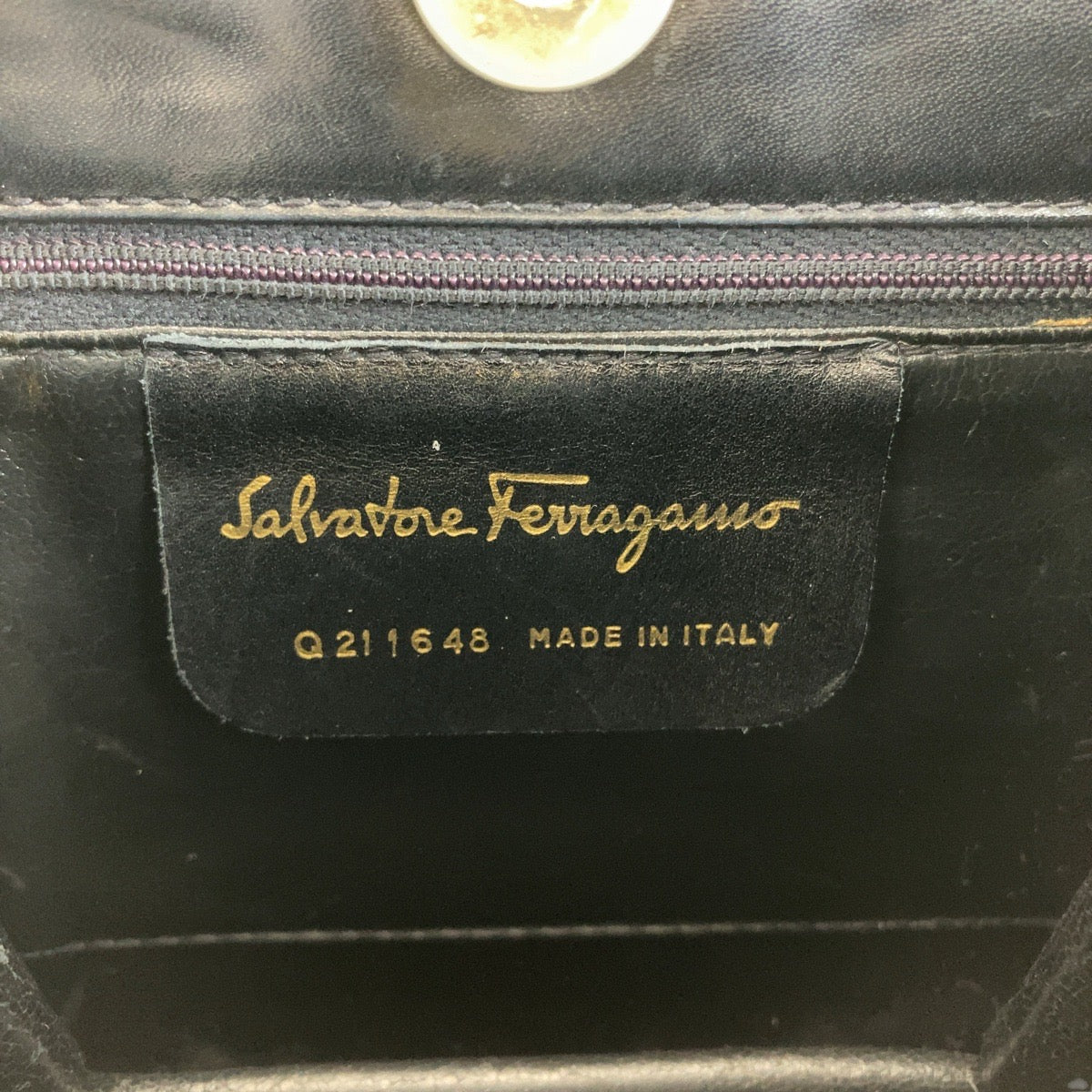 Salvatore Ferragamo Vintage Gancini Leather Handbag